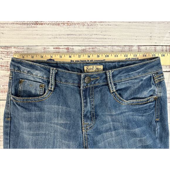Earl Jean Womens Embellished Flap Pockets Cuffed Capri Jeans size 4 - Picture 7 of 11